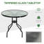 Round Metal Outdoor Bistro Table , 80cm W 80cm D