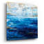«Deep Blue» par Jeanette Vertentes, art mural en verre acrylique-310473785