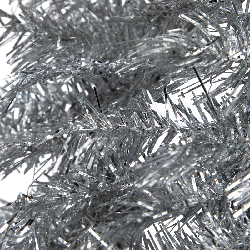 Couronne de Noël artificielle 36 po non éclairée, Argent, 36 pouces