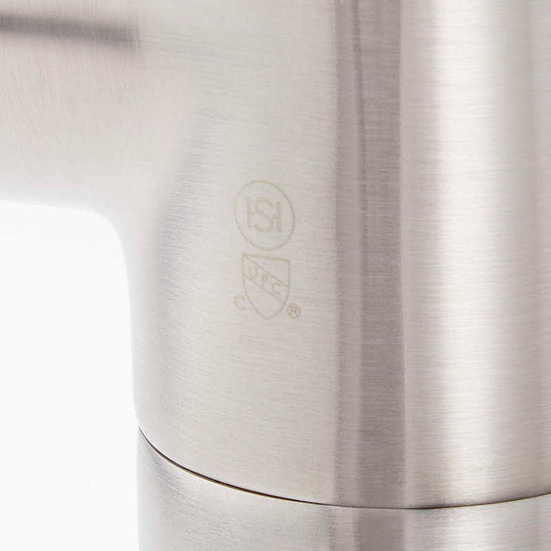 Lexia Floor Mounted Tub Filler Faucet, Brushed Nickel