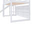 Lit mezzanine en bois avec glissade, tablettes de rangement et lumière