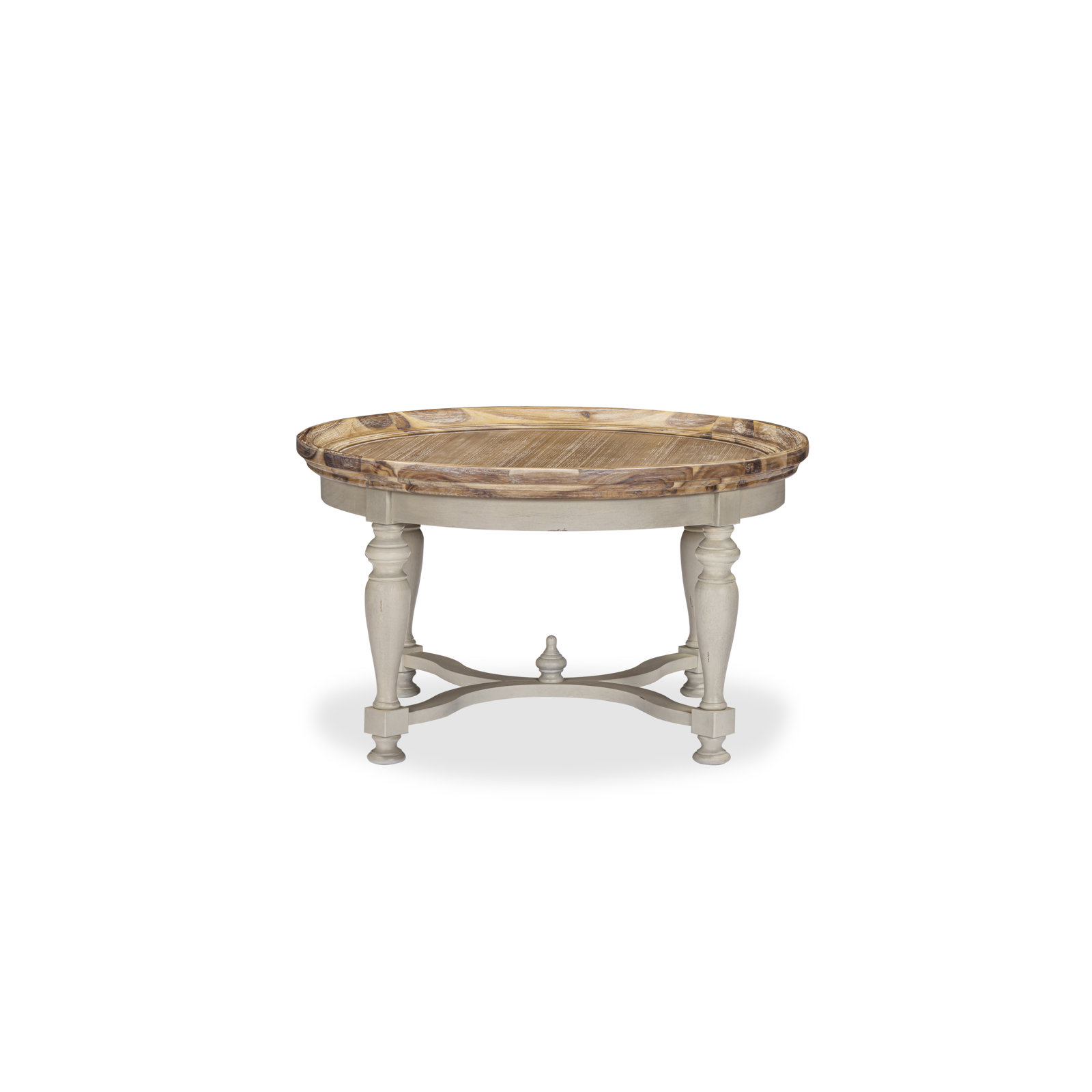 Isah Round Coffee Table Stonewash/ Mist Grey