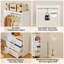 Système d'organisation 4FT-10FT avec 6 tiroirs, 2 tablettes et 4 tringles
