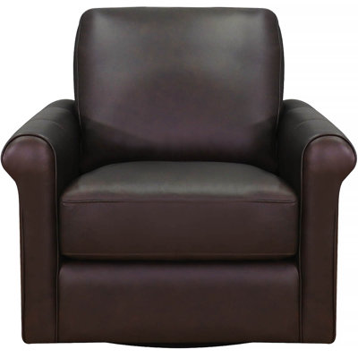 Mayoworth Top Grain Leather Swivel Chair