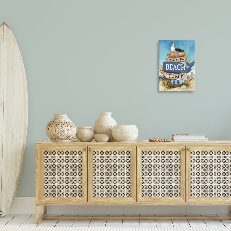 «On Beach Beach», art mural sur toile par Geoff Allen, H 24 po x l 16 po
