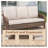 70.9" PE Wicker Rattan Outdoor Furniture Set, 3 Seat Sofa With Beige Deep Seat Cushions-540719767