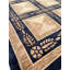 Geometric Area Rug in Navy Blue