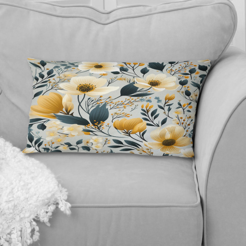Bouquet de fleurs rétro ivoire classique avec motif floral I