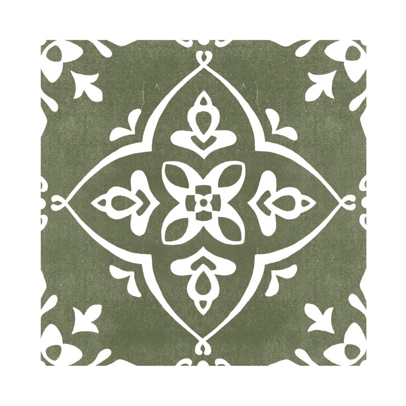 Small Green Tile - Wrapped Canvas Painting, 76cm H x 76cm W x 3.8cm D