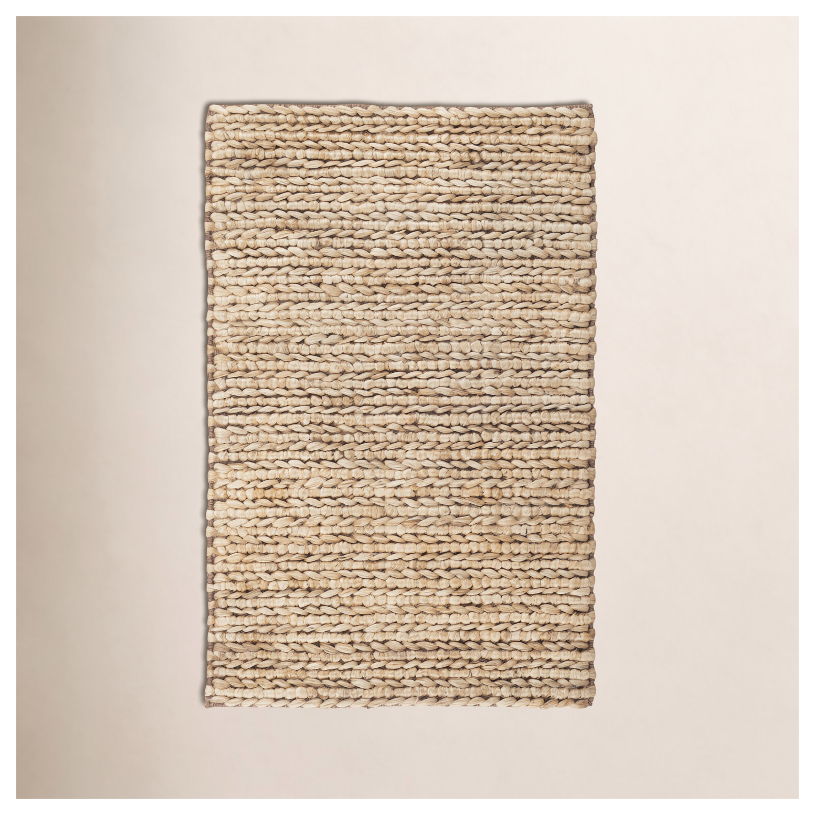 Jute Handwoven Natural Rug, Rectangle 6' x 9'