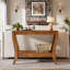 Console de 41,3 pouces en bois massif, table d'entrée avec rangement Farmhouse-181428334