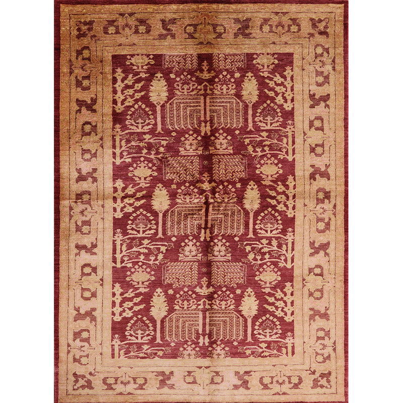 Tapis brun à motif oriental, Rectangle 8 pi x 10 pi