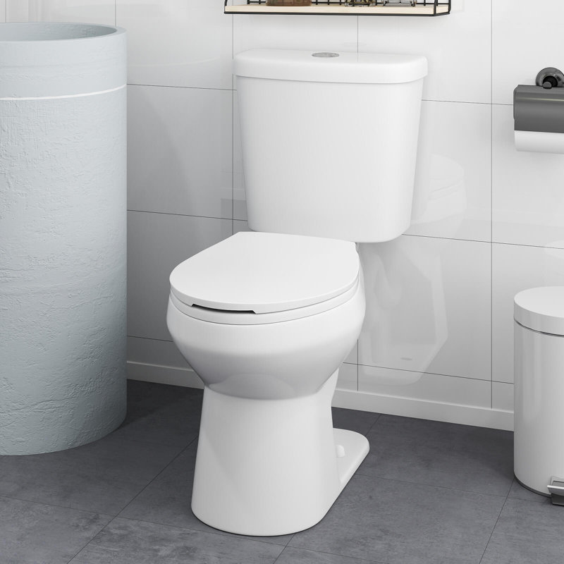 Two-Piece Elongated Toilet with 17.5" ADA Comfort Chair Height Seat MAP 1000g