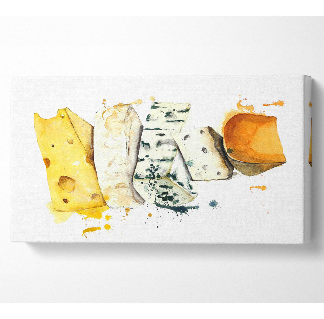 Addingham Cheese Selection - Kunstdrucke auf Segeltuch gewickelt