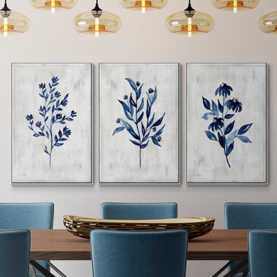 " Wild Indigo I " 3 - Pieces