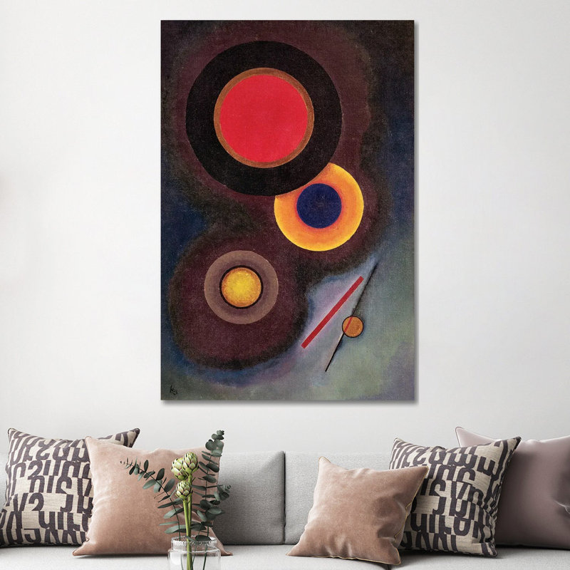 Composition With Circles And Lines, 1926 by Wassily Kandinsky - Gallery-Wrapped Canvas Giclée on Canvas, Does Not Apply