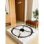 Horloge murale moderne et silencieuse pour le salon et la chambre à coucher, décor minimaliste nordique créatif avec artisanat en métal 24 po