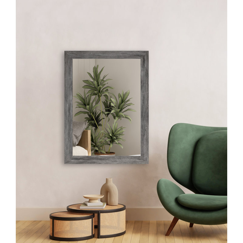 Engineered Wood Flat Wall Mirror, 33" x 72"