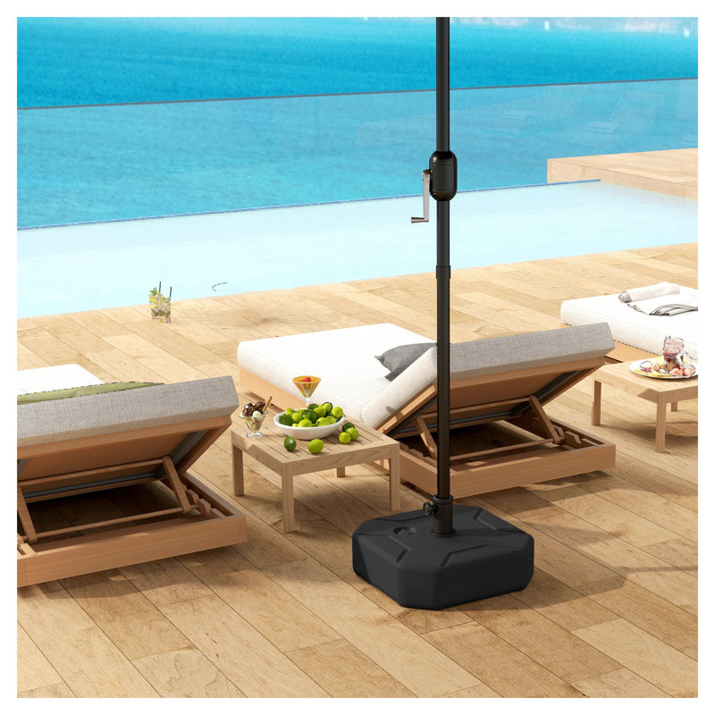Base de parasol de patio remplissable Outsunny