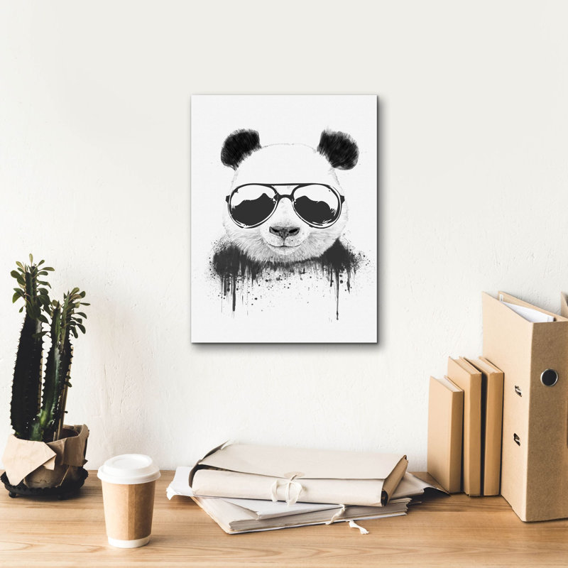 «Stay Cool» par Balazs Solti, art mural sur toile, H 16 po x l 12 po x P 0,75 po