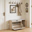  Banc de rangement pour chaussures 37,8 "avec coussin, armoire d'entrée 3 en 1 avec tiroir rabattable-903155156