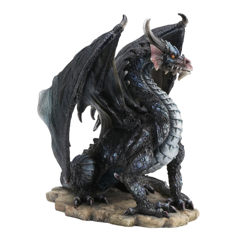 Figurine rare dragon on rock Corea