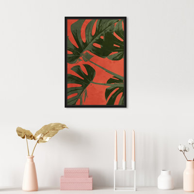 «Floral and Botanical Monstera Pop Botanicals», reproduction d'art sur toile