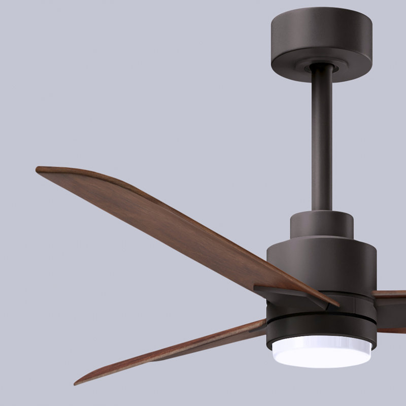 Ventilateur de plafond Alessandra, Noyer, Bronze texturé, 42"