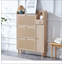 Vitrine à deux portes avec 3 tablettes, rangement durable et élégant pour la décoration de la maison et du bureau