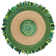 Jillian Hand Woven Cotton/Jute Rug in Green