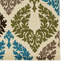 Tapis bleu à motif géométrique Uvalda-15994507