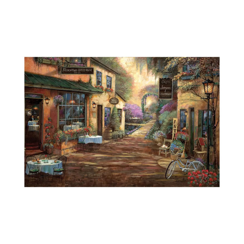 French Town by Ruane Manning - Wrapped Canvas Print, 20.32 cm H x 30.48 cm W