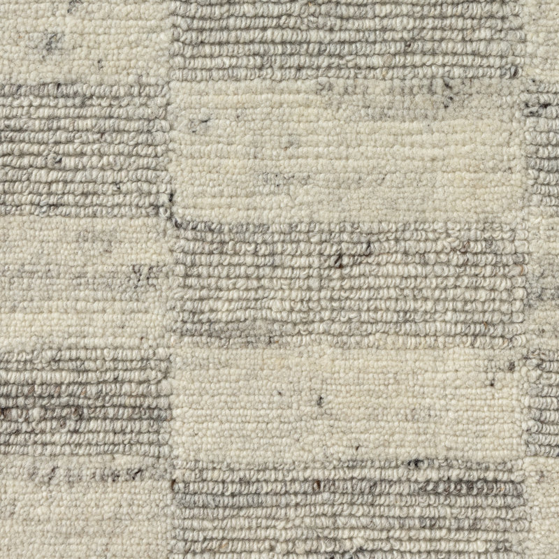 Tapis intérieur en laine noué à la main Adalyn, 2' x 3', Grey/Ivory