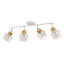 White 4-Light Iron Ceiling Spotlight