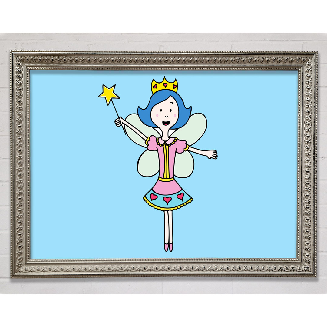 Fairy Princess Baby Blue - Einzelner Bilderrahmen Kunstdrucke