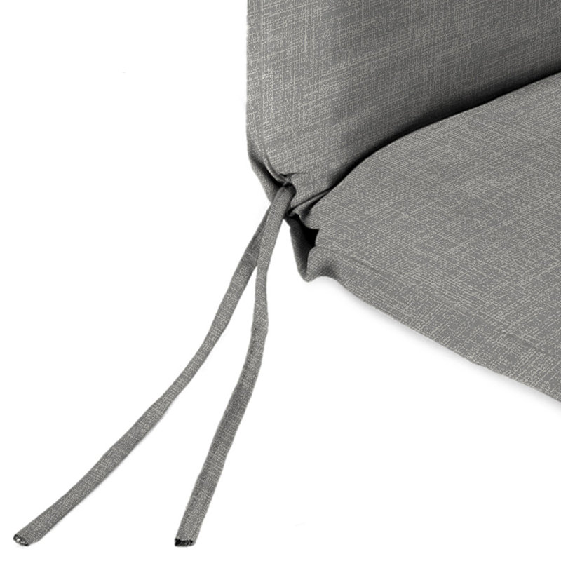 Outdoor Lounge Chair Cushion, Celosia Graphite