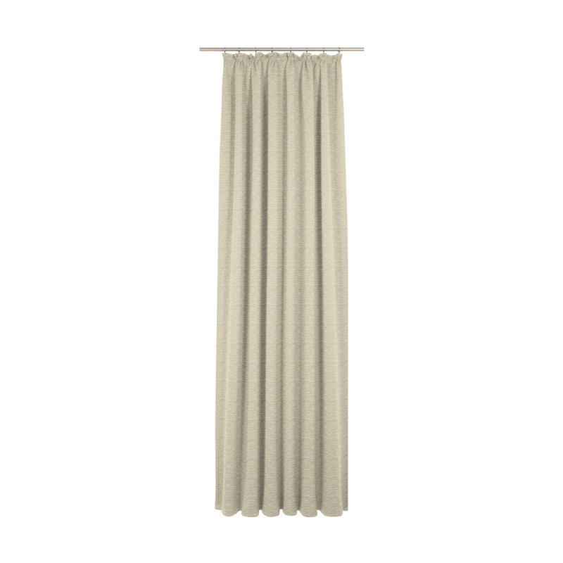 Beloit Pinch Pleat Room Darkening Curtain, 132cm Width x 180cm Drop, Natural