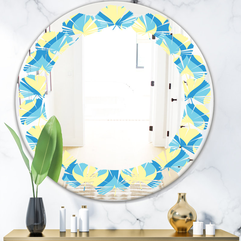 Miroir mural sans cadre Leaves, H 31,5 po x l po