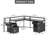 Wrought Studio™ 63'' L-Shaped Desk With Power Outlets & LED Lights-1464914338
