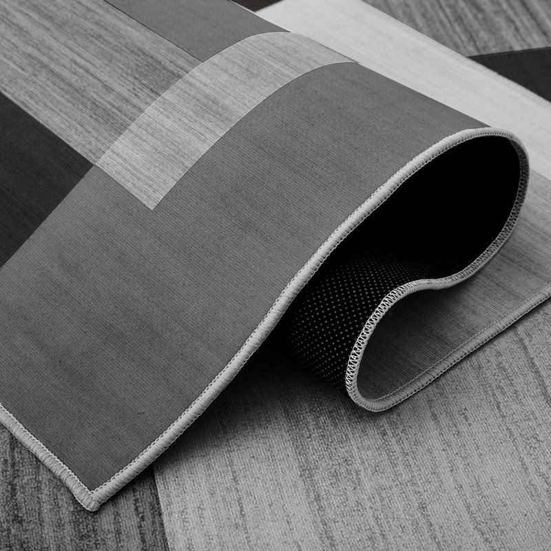 Luxury Printed High-Low Pile Rug Soft Plush Area Carpet Non-Slip Washable, Rectangle 200 x 290 cm
