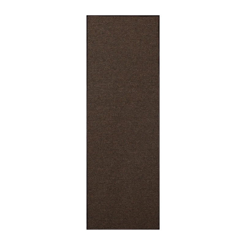 Tapis moderne intérieur / extérieur - chocolat, Tapis de couloir 4 pi x 8 pi