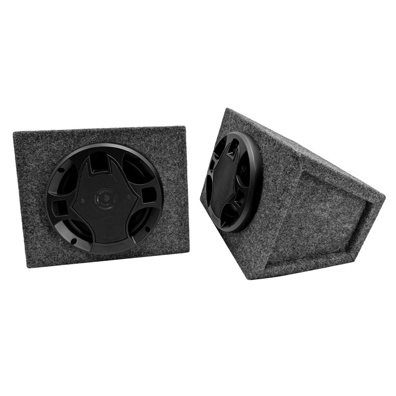 SDX Audio - 6.5" 4-way Car Speaker System Hatchback Boxes - Black