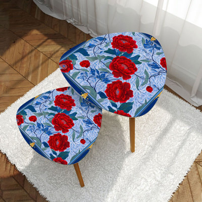 Ensemble de 2 tables basses gigognes Triangle