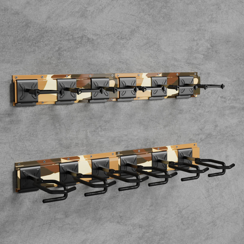 Support pour armes à feu, support mural, support de rangement pour carabine à carabine en acier robuste, organisateur d'accessoires muraux pour armes à feu modulaires, support de rangement pour fusil