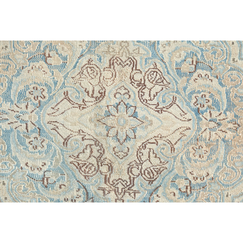 High-Quality Hand-Knotted Ivory Area Rug