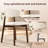 51.2" Farmhouse Extendable Solid Wood Walnut Dining Table Set of 7