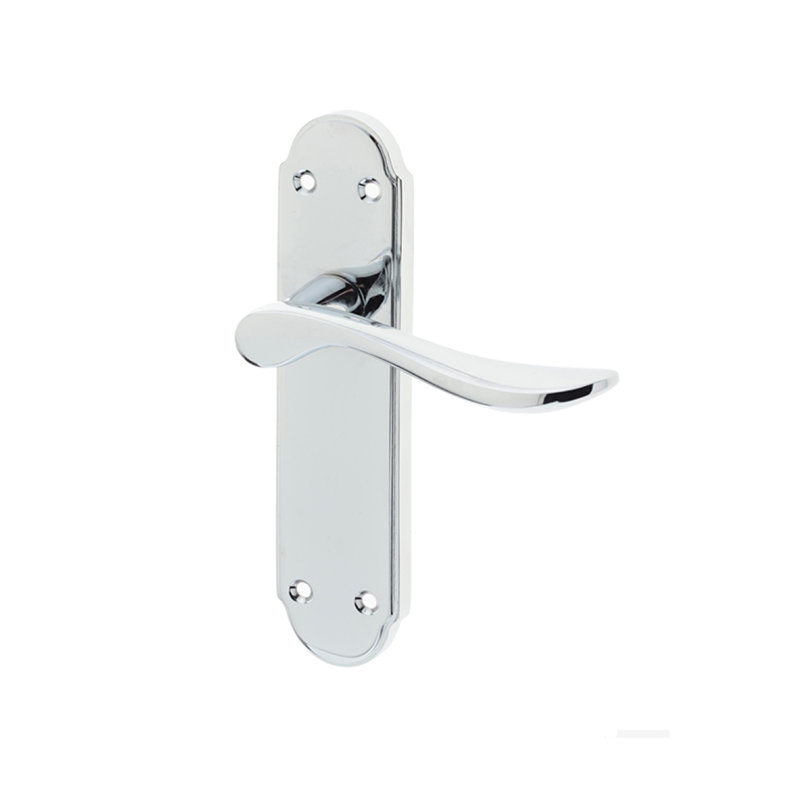 Henley Door Handle, Polished Chrome