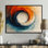 Silent Burst Spiral of Ink II - Abstract Spirals, art mural