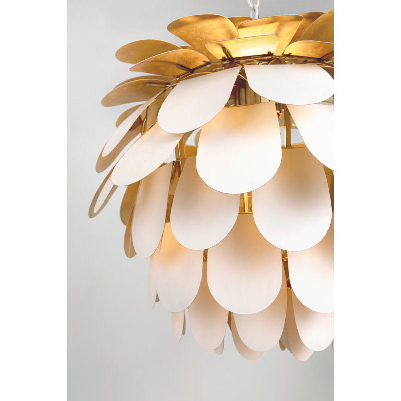 Chapman & Myers Cynara Medium Chandelier, Plaster White