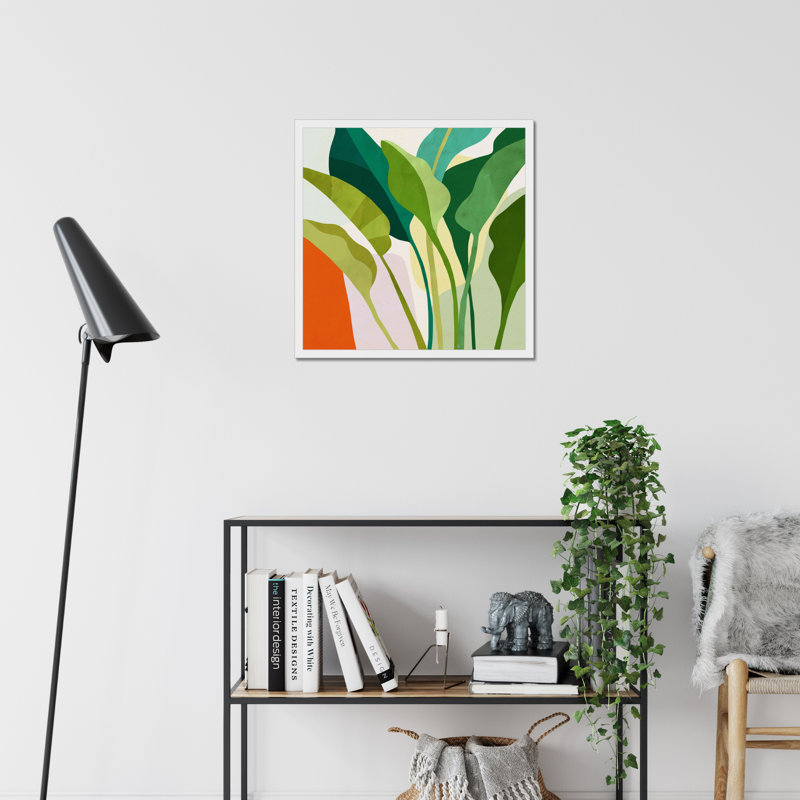 Tropica I by Victoria Borges - Wrapped Canvas Print, 95cm H x 95cm W, White Framed Paper Print